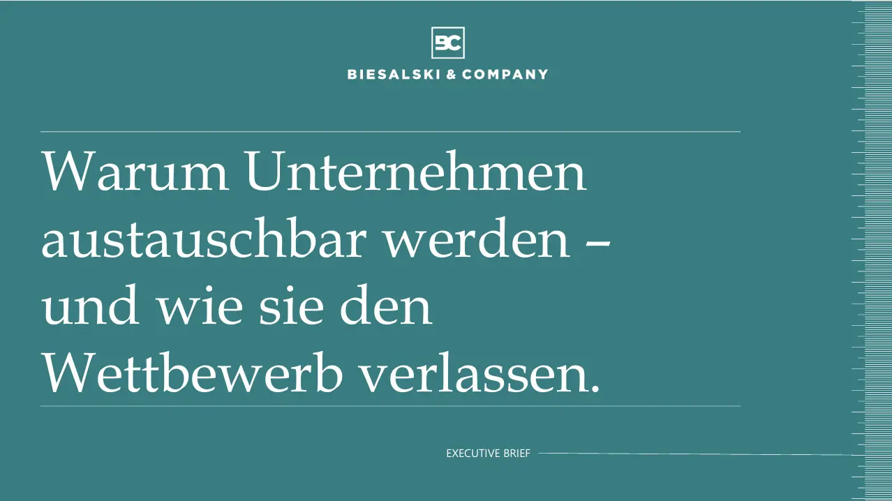 Wettbewerb verlassen - Titel Executive Brief
