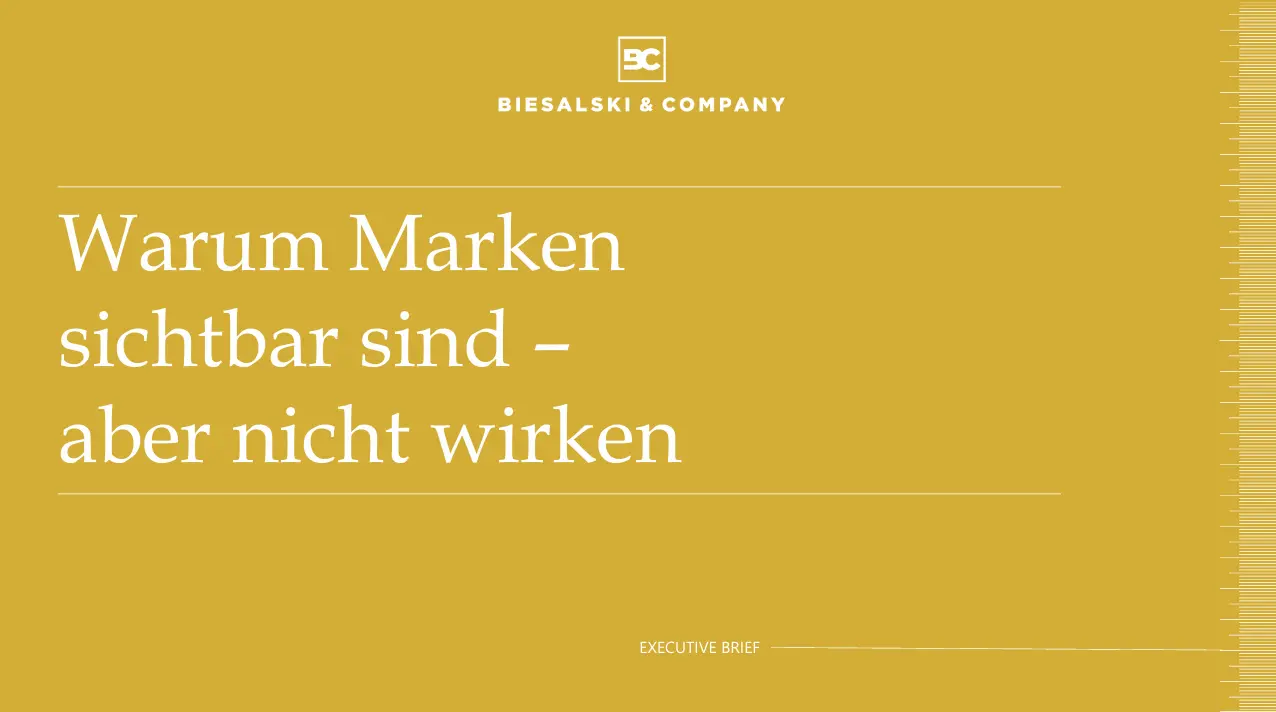 Wirkung steigern - Titel Executive Brief